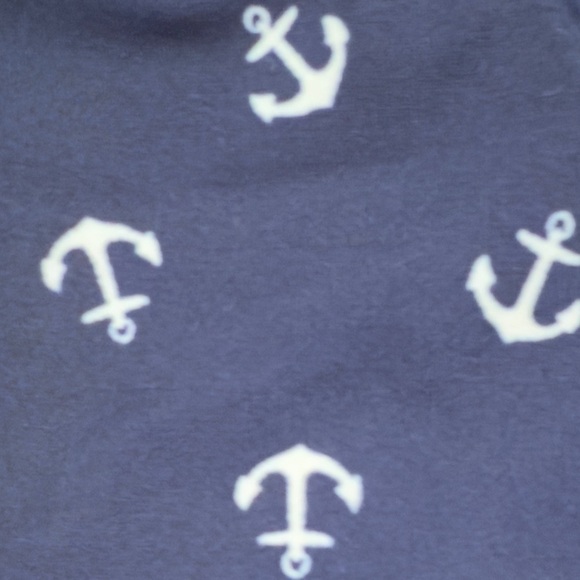 J Crew Navy Anchor Print Nautical Bikini Bottom Size Small - Picture 5 of 5